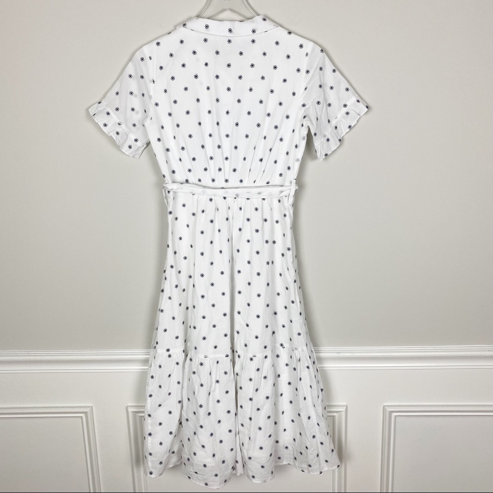 Alex Mill White Midi Dress with Black Dots - Picture 5 of 8